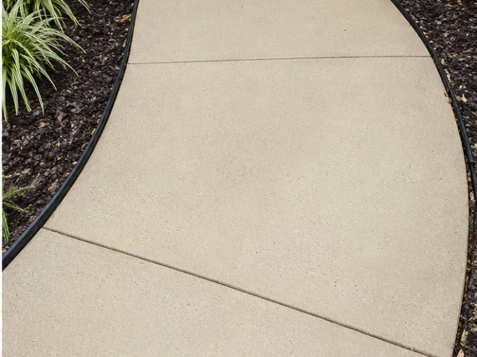 Driveway after pressure washing